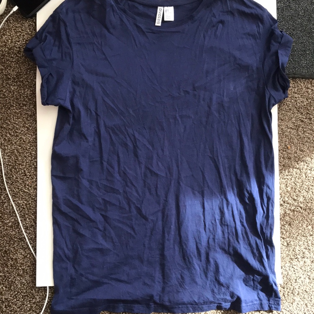 Blue T-shirt dress